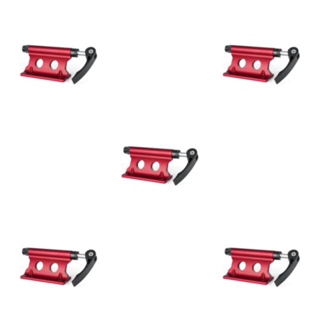 QualitChoice Universel VTT avant Fourche Fixe Pince en Alliage d'Aluminium Bicycles Plancher Support Fixation Vélo Rouge 5PCS