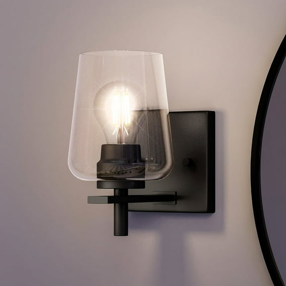 Luxury New Traditional Wall Sconce, 8.5H x 5W, with Contemporary Style, Midnight Black, UHP4208 by Urban Ambiance