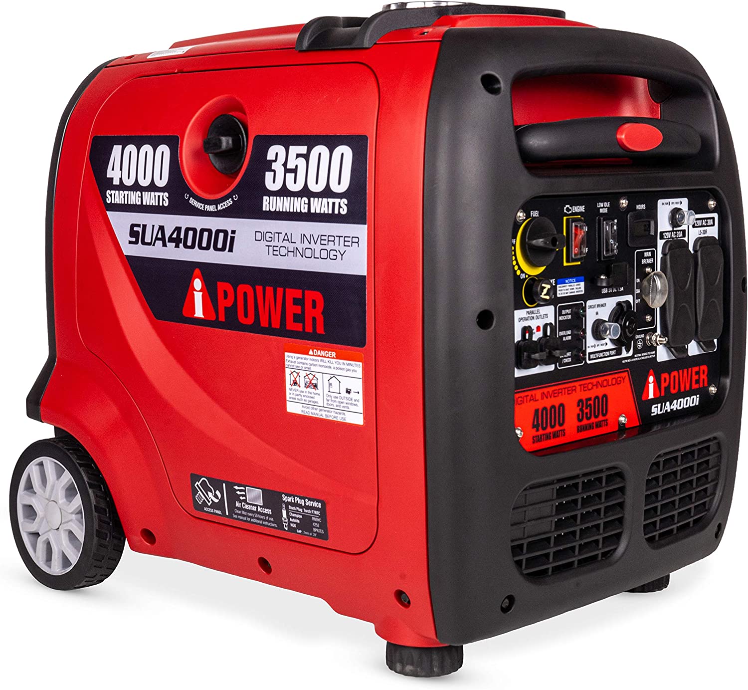 AiPower 4,000Watt Portable Inverter Generator Gas Powered, RV Ready
