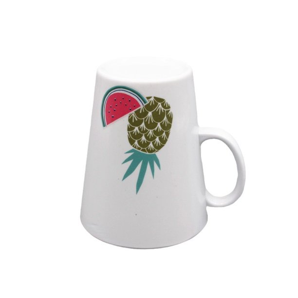 Taza de regalo de 300 ml Taza de melamina con asa de porcelana de imitación Taza de jugo Taza de café