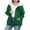 Green 01, variant on Womens Sherpa Lined Jacket with Hood Thick Full-zip Hooded Sweatshirt Coat Pockets Warm Plus Size Winter Clothes (XL, Navy 01)