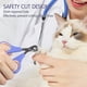 thumbnail image 2 of Cortaúñas para gatos, tijeras para garras de mascotas con orificio de posicionamiento de 2 mm, cortaúñas para mascotas para animales pequeños, antideslizante, 2 of 5