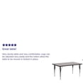 thumbnail image 2 of 30''W x 72''L Rectangular Grey HP Laminate Activity Table - Standard Height Adjustable Legs, 2 of 4