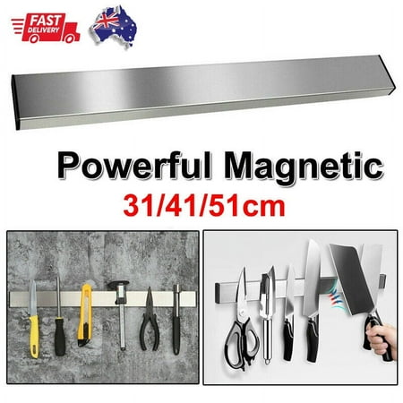 

31/41/51cm Stainless Steel Magnetic Rack Knife Holder Tool Shelf Magnet