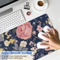 thumbnail image 4 of Long Mouse Pads for Desk,Pioneer Flower Floral Print Pattern Desk Mats on Top Of Desks, Desk Mouse Pad Extra Large with 3mm Non-Slip Base and Stitched Edge for Gaming,Office,Work,Home 31.5"x11.8", 4 of 6