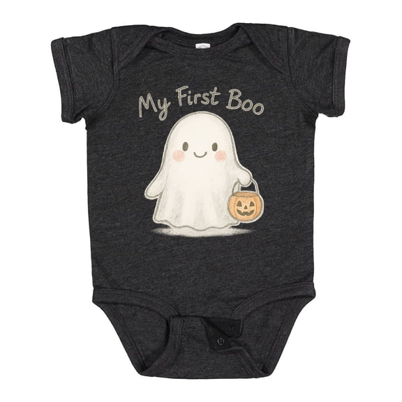 Inktastic My First Boo Cute Ghost Halloween Boys or Girls Baby Bodysuit