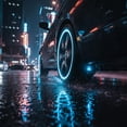 thumbnail image 3 of 4 Pack LED Tire Valve Cap Lights, Waterproof Car Wheel Lamps for Bicycle Motorcycle Truck, Auto Accessories Night Safety Reflector Lights Battery Powered, 3 of 9