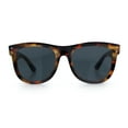 thumbnail image 5 of Curved Concave Face Oversized Horn Rim Plastic Retro Sunglasses Tortoise - Black, 5 of 7