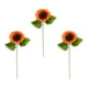 thumbnail image 2 of Ramo de girasoles artificiales de 3 piezas, flores silvestres artificiales, flores de novia para decoración de bodas, decoración artística, manualidad Naranja, 2 of 9
