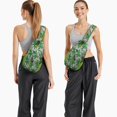 thumbnail image 6 of Trippy Cannabis Leaf Sling Backpack, Lightweight Crossbody Daypack with Neon Glow Weed Design, Ideal for Urban Commuting and Summer Travel, 6 of 6