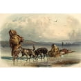 thumbnail image 2 of Bodmer, Karl 14x11 Black Modern Framed Museum Art Print Titled - Dog sledges of the Mandan indians, 2 of 4