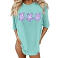 thumbnail image 2 of Womens Summer Tops Trendy T Shirt Beach Oversized Graphic Tees for Vintage Baggy Shirts Vacation Loose Fit Blouses S-2XL, 2 of 4