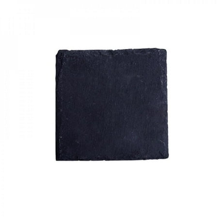 

CLEARANCE! Slate Stone Coasters Square Black Cup Mats Fruit Tray Multi-Size Pads Drink Coaster Beer Coffee Placemat