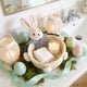 thumbnail image 5 of Hogar y cocina, Decoración del hogar, Decoración navideña, Adornos artesanales para decoración del hogar Cesta de almacenamiento de hojas de maíz tejidas con paja Cesta de huevos de Pascua para conejo, 5 of 6