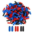 thumbnail image 1 of Unique Bargains 180pcs Rubber End Caps 3.5mm(1/8') ID Vinyl PVC Round Tube Bolt Cap Cover Screw Thread Protector, Black Red Blue, 1 of 5