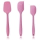 thumbnail image 1 of Juego de espátulas de silicona resistentes al calor, silicona antiadherente, diseño ergonómico para cocinar y hornear en la cocina, 3 piezas en color rosa, utensilios de una sola pieza sin costuras, 1 of 6