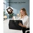 thumbnail image 2 of LOVEVOOK Laptop Tote Bag for Women with Large Cup Holder, 15.6 Inch PU Leather Work Bag Teacher Tote Bag, Waterproof Computer Bags Business Office Briefcase Handbag, 2 of 6