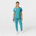 thumbnail image 3 of Wink W123 Women's Comfort Waist Cargo Jogger Scrub Pant Tall, Teal Blue, 2X Womens, 3 of 6