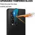 thumbnail image 2 of Designed for Galaxy Z Fold 3 Camera Lens Protector   3 Pack Tempered Glass Camera Protector for  Galaxy Z Fold3 5G 2021  Black, 2 of 8