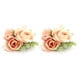 thumbnail image 1 of Flores artificiales para muñeca con forma de orquídea para damas de honor, perfectas para bodas, aniversarios y fiestas - Naranja, 1 of 8