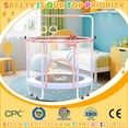 thumbnail image 2 of Blanketown 60" Toddler Trampoline with Safety Enclosure Net,Mini Trampoline for Kids ,Toddler Trampoline Indoor 2-6 Year Old for Indoor, Lawn Garden, 2 of 7