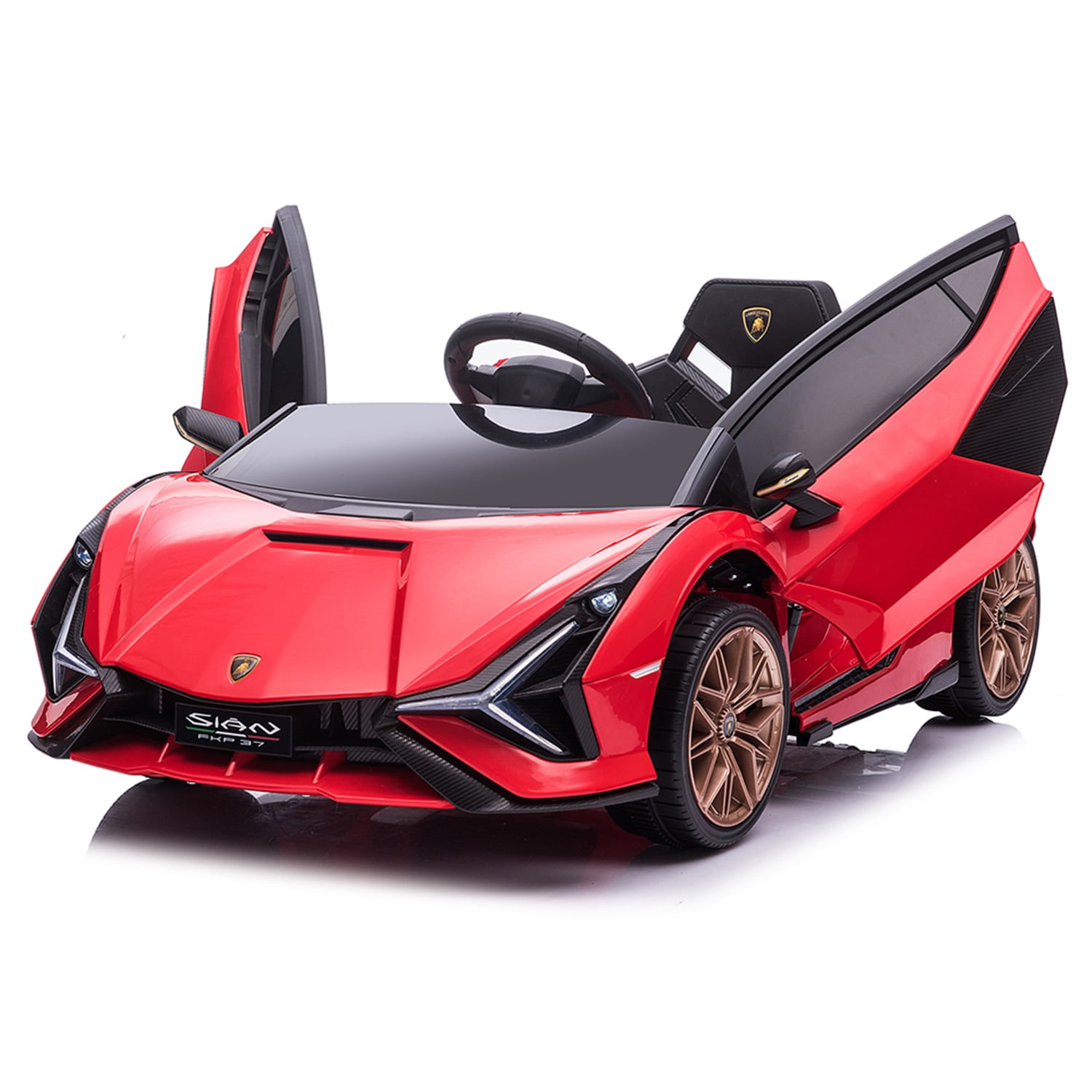 CIPACHO 12V Kids Ride On Sports Car, Electric Toy Car Truck with 2.4GHZ Remote Control, Battery-powered Cars for Kids, Red