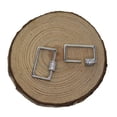thumbnail image 3 of KLKCMS 4pcs Brass Micro Pave Screw Clasp Buckle Closures Jewelry Key . Rectangle, 3 of 9