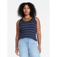 thumbnail image 2 of Time and Tru Women's Ribbed Tank Top, Sizes XS-XXXL, 2 of 6
