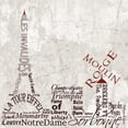 thumbnail image 3 of Stimson, Diane 20x20 Black Modern Framed Museum Art Print Titled - Paris Skyline, 3 of 5