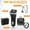 BLACK-(COMBO 1), variant on WARNER 4-in-1 iOS Fast Charging Combo Set | 5ft TC to Phone Cable, PD Wall Charger, Dual Car Charger & Bonus 10ft USB Cable