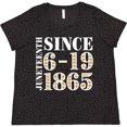 thumbnail image 3 of Inktastic Juneteenth Since 6-19-1865 Women's Plus Size T-Shirt, 3 of 5