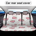 thumbnail image 5 of Rubber Ducks Waves Blue Car Rear Seat Cover Accessories Universal Fit Car Seat Covers Durable, 5 of 6