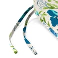 thumbnail image 6 of Jordan Manufacturing 17" x 19" Bettina Aqua Cream Floral Rectangular Outdoor Chair Pad Seat Cushion with Ties (2 Pack), 6 of 11
