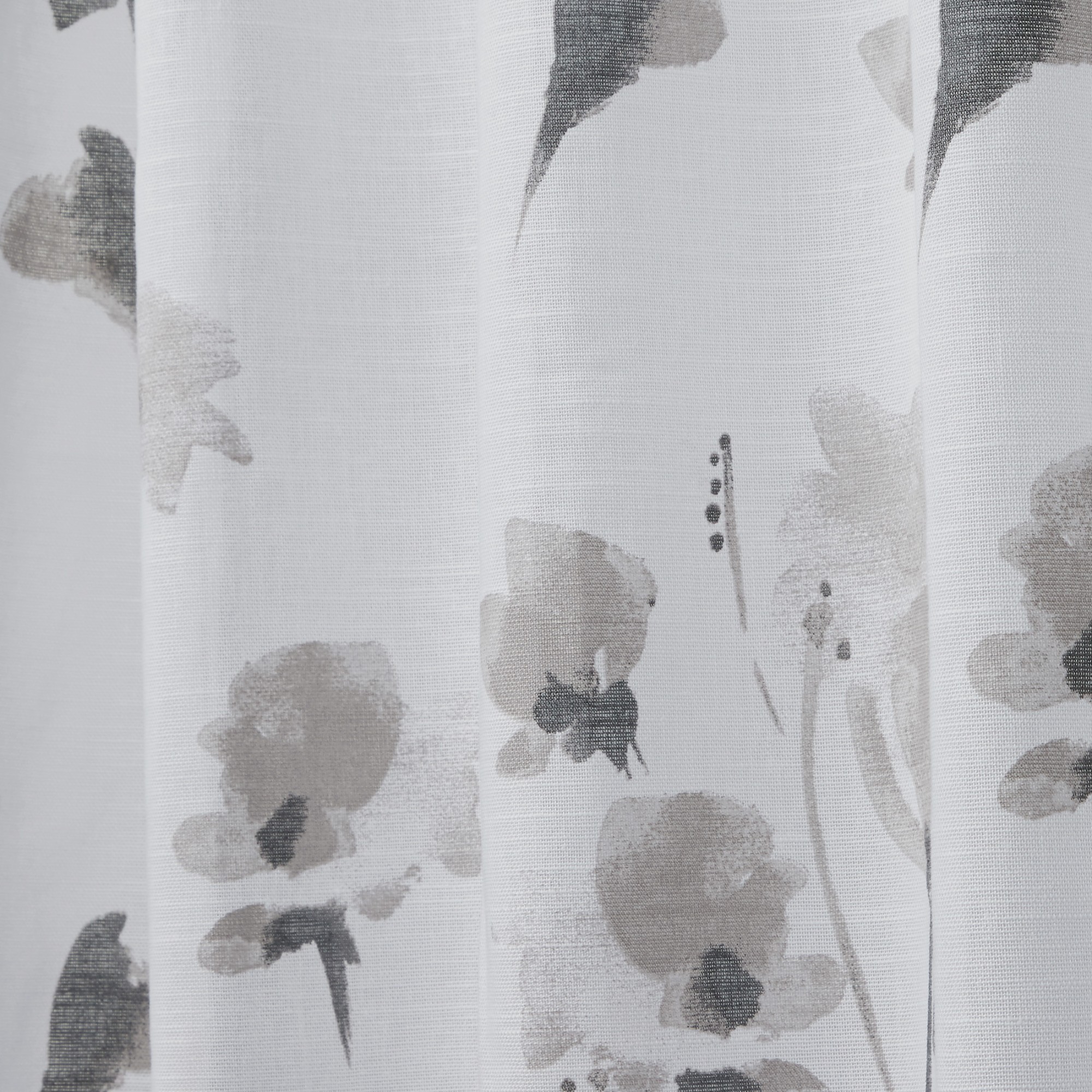 Nicole Miller New York La Petite Fleur Floral Cotton Hidden Tab Top Curtain Panel Pair