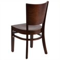 thumbnail image 3 of Flash Furniture Chaise de Restaurant Dentelle en Noyer, 3 of 4