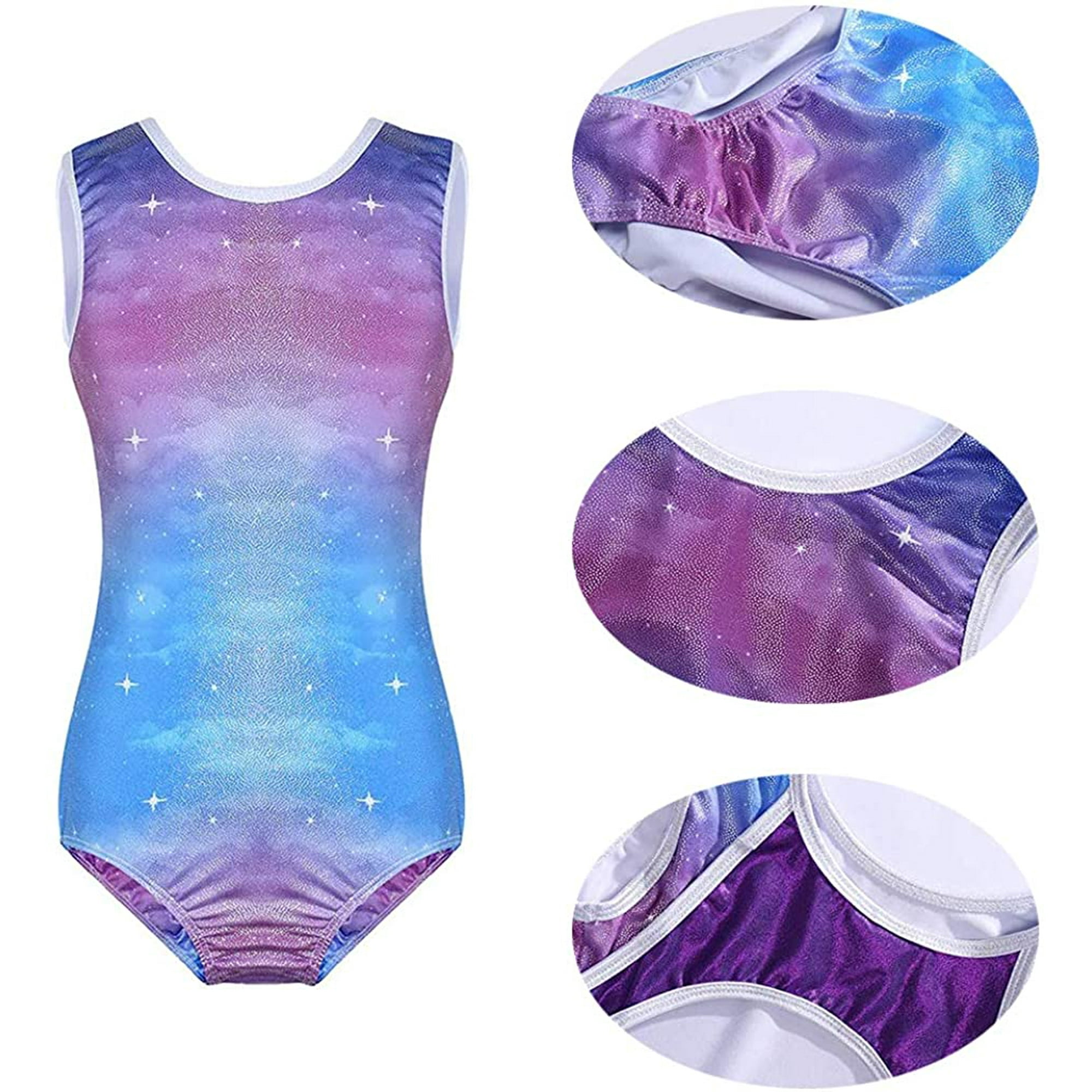 Xnihocha Justaucorps De Gymnastique à Manches Longues Pour Fille