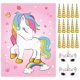 thumbnail image 1 of Juego de Fiesta ASTARON Poner el Cuerno en el Unicornio con 30 Pegatinas, 1 of 6