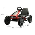 thumbnail image 3 of CIPACHO Licensed Mercedes Benz Kids Pedal Go Kart, Pedal Powered Ride on Car Toy, Children's 4 Wheels Riding Car for Boys & Girls Age 3 to 6 Years Old, Red, 3 of 9