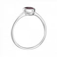 thumbnail image 2 of 925 Sterling Silver Natural Rhodolite Garnet Gemstone Solitaire Ring For Women, Silver Ring, Wedding Band, 2 of 2