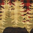 thumbnail image 4 of Mayberry Rugs American Destination Lodge Bear Plaid Rug Red 7'10"x9'10" 8' x 10', 4 of 5