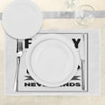 thumbnail image 3 of Ambesonne Retro Place Mats Set of 4, Family Phrase Motivation, Standard Size, Black Grey Grey, 3 of 6