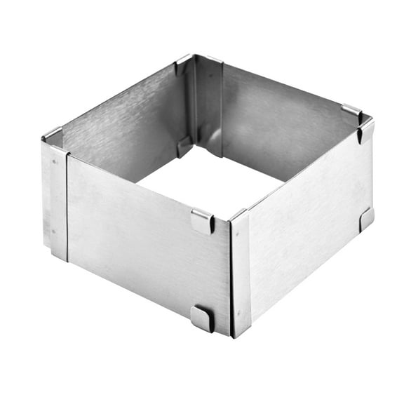 Homoyoyo Baking Ring Mold Cake Mold Stainless Steel Adjustable 1Set