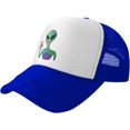 thumbnail image 1 of Trippy Alien Color Mesh Back Trucker Cap Baseball Cap, 1 of 8