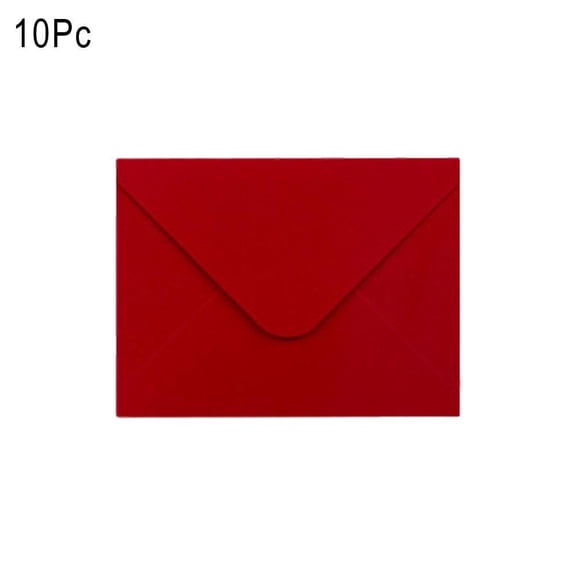 10 Pack Mini Colorful Paper Envelopes Moisture Activated V Flap Small Sleeve Set for Gift Cards Wedding Invitations Party Decor 4 x 2.8 inch