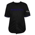 thumbnail image 2 of Men's Fanatics Lamar Jackson Black Baltimore Ravens Big & Tall Baseball Button-Up Shirt, 2 of 3