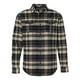 thumbnail image 1 of Burnside Camisa de franela de manga larga teñida en hilo para hombre, Caqui, S Burnside 8210, 1 of 1