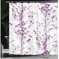 thumbnail image 3 of Ambesonne Modern Shower Curtain, Trees of Forest Illustration, 69"Wx75"L, Purple Pearl, 3 of 4