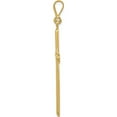 thumbnail image 3 of 14K Yellow Gold Cross Pendant (49 X 23) Made In United States c1951, 3 of 6