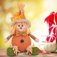 thumbnail image 4 of DefiDgd Thanksgiving Scarecrow Doll With Stretchable Leg,Harvest Handmade Doll Figurine Gifts,Home Table Centerpieces Housewarming Present Holiday Decor(K), 4 of 4