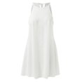thumbnail image 6 of Sngxgn Women's Dresses V Neck Guest Party Dress(White,M), 6 of 6